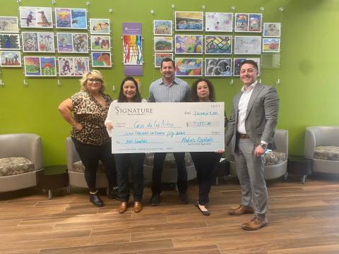 Casa De Los Ninos Tucson Arizona and Signature Wealth Concepts Community Involvement